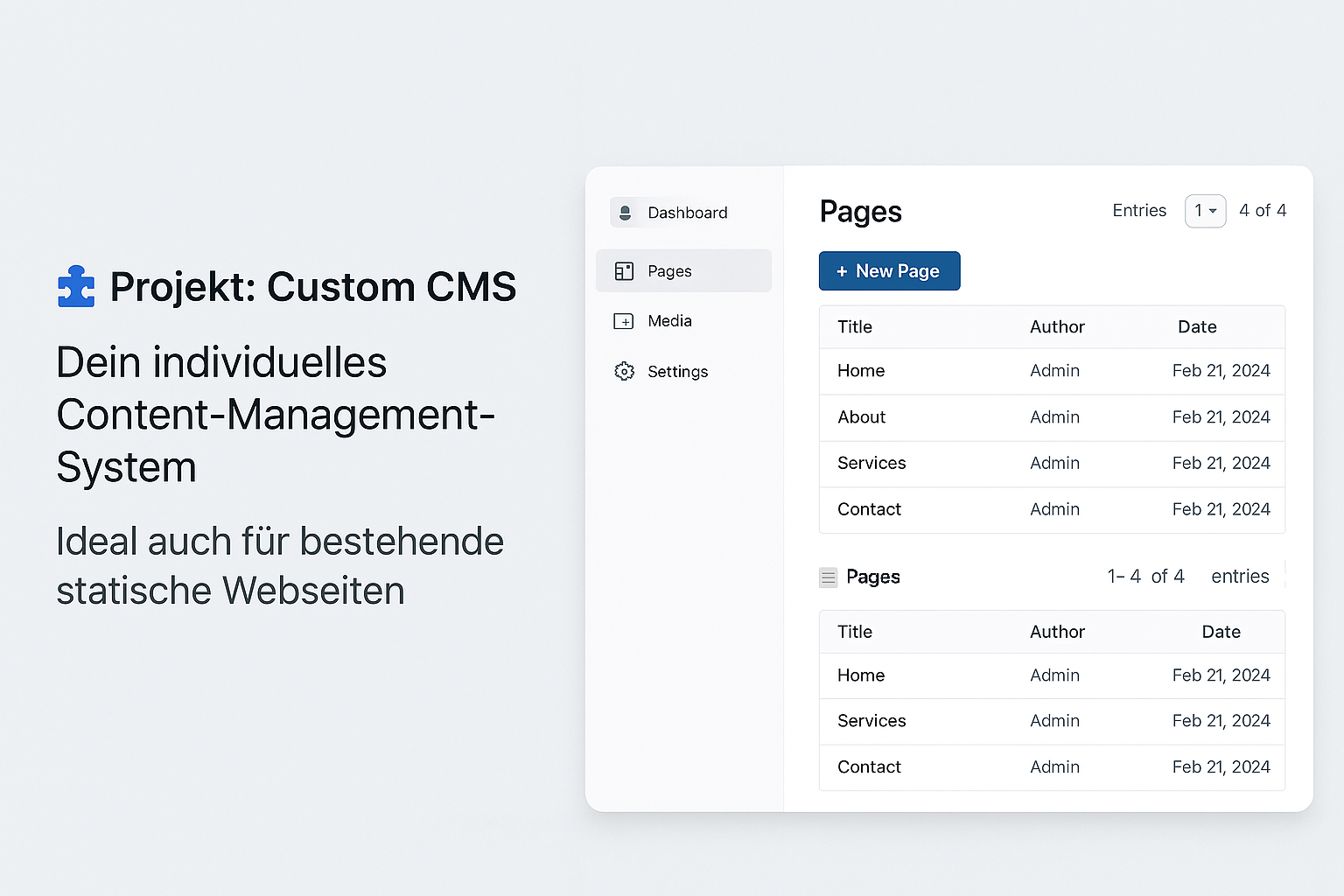 Custom CMS